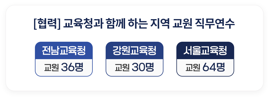 [협력] 교육청과 함께 하는 지역 교원 직무연수 